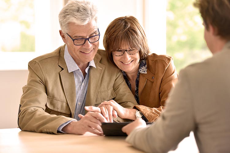 Retired couple are assessing their investment risk